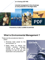 Environmental Management in The Oil and Gas Exploration and Production in The Niger Delta