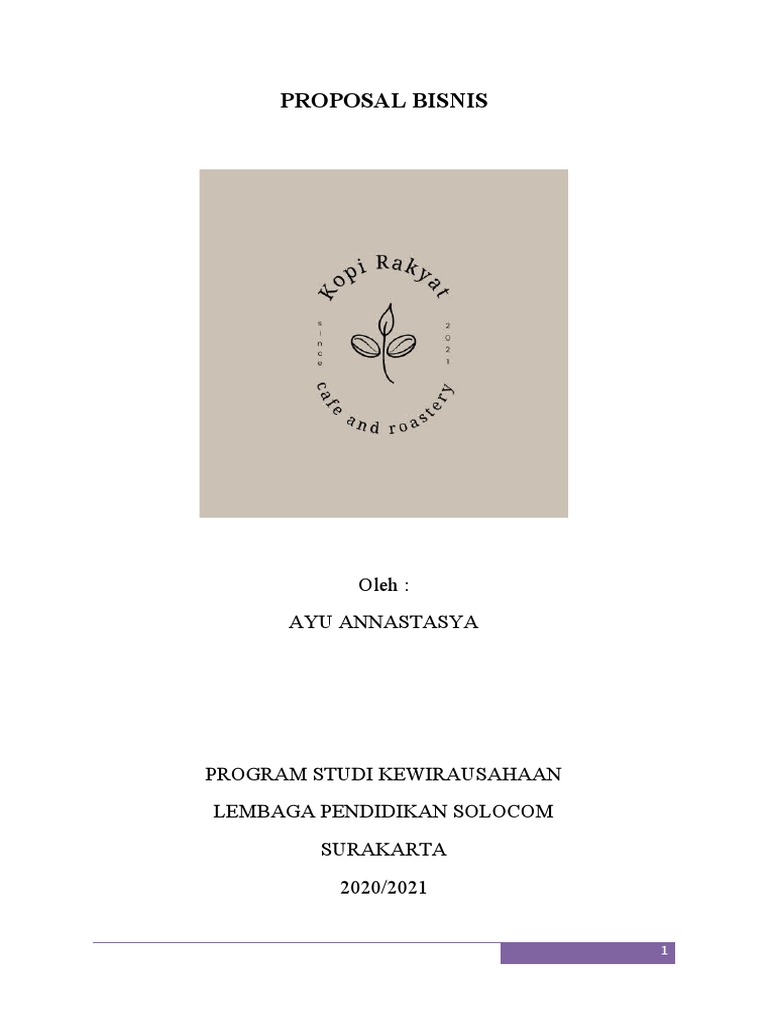 Proposal Bisnis | PDF