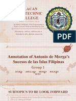 Sucesos de Las Islas Filipinas Arellano Adelaine Aiko A. Bsais 2c