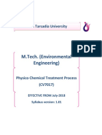 CV7017 - Physico Chemical Treatment Process