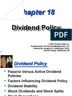 Dividend Policy Dividend Policy
