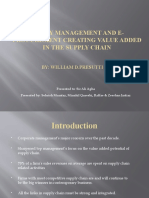 Supply Management and E-Procurement Creating Value Added in The Supply Chain