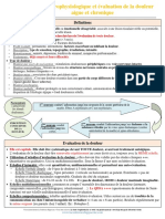 I-6-65-Bases neurophysiologiques et évaluation d'une douleur aiguë et chronique FICHE