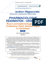 I-6-65-Bases Neurophysiologiques Et Évaluation D'une Douleur Aiguë Et Chronique