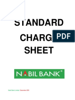 Standard Charge Sheet Summary
