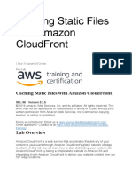 Caching Static Files With Amazon CloudFront
