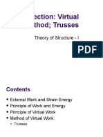 Deflection-Virtual Work Method Trusses