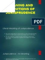 Meaning and Definition of Jurisprudence
