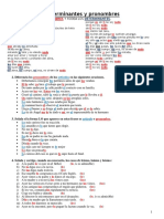 Determinantes y Pronombres Correccion