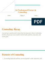 Personal and professional factors that make an effective counselor