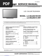 Service Manual: MODEL:LC-60LE631M-WH LC-60LE631X-WH