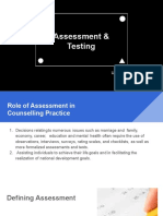 Assessment & Testing: Unit 4:A