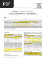 Weldability of Austenitic Manganese Steel: J. Mendez, M. Ghoreshy, W.B.F. Mackay, T.J.N. Smith, R.W. Smith