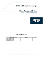 Library Management System Use Cases