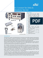 Dielectric Constant Tan Delta & Resistivity Test Set: Features