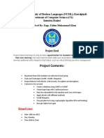 Project Contents:: National University of Modern Languages (NUML), Rawalpindi Department of Computer Science (CS)