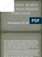 Penerapan Rumus Fluida Pada Bidang Pertanian