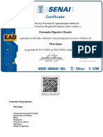 Curso de Metrologia a Distância pelo SENAI ES