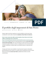 Il porfido degli imperatori di San Pietro – Michelangelo Buonarroti è tornato