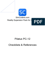 Pilatus PC-12 Checklists & References: Reality Expansion Pack For X-Plane