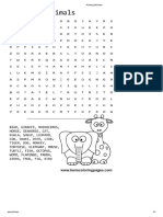 Word Search ANIMALS