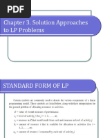 Chapter 3 Solution Approaches To LP Problems