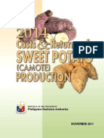 Sweet Potato Farming Costs and Returns by Province