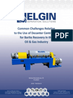 Common Challenges Relative To The Use of Decanter Centrifuges For Barite Recovery in The Oil & Gas Industry - Brochure