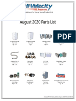 Energy Saving Products Hi Velocity Aug 2020 Parts List 080120