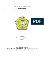 Makalah Matematika Eksponen Dalam Bentuk PDF