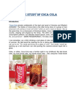 Case Study of Coca Cola
