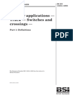 Railway Applications - Track - Switches and Crossings - : Part 1: Definitions