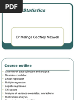 Statistics - DR Malinga - Notes For Students