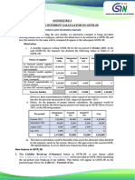 Annexure-1 Advisory On Interest Calculator in Gstr-3B: Annexure With Illustra Ve Example