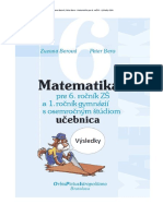 Zuzana Berová, Peter Bero - Matematika Pre 6. Ročník - Výsledky Úloh. Výsledky