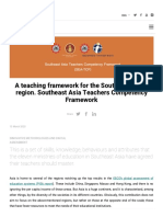 A Teaching Framework For The Southeast Asian Region. Southeast Asia Teachers Competency Framework