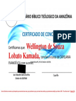 Certificado Capelania