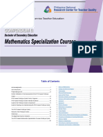 Bsed Math Course