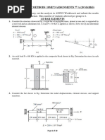 FEM 18ME73 Assignments