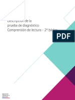 Mineduc Descripción de la prueba de diagnostico Comprensión de lectura 2° básico