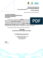 Oficio Sesa 0001-2022 Se Agenda Cita Lic. Hugo Silva Solorzano