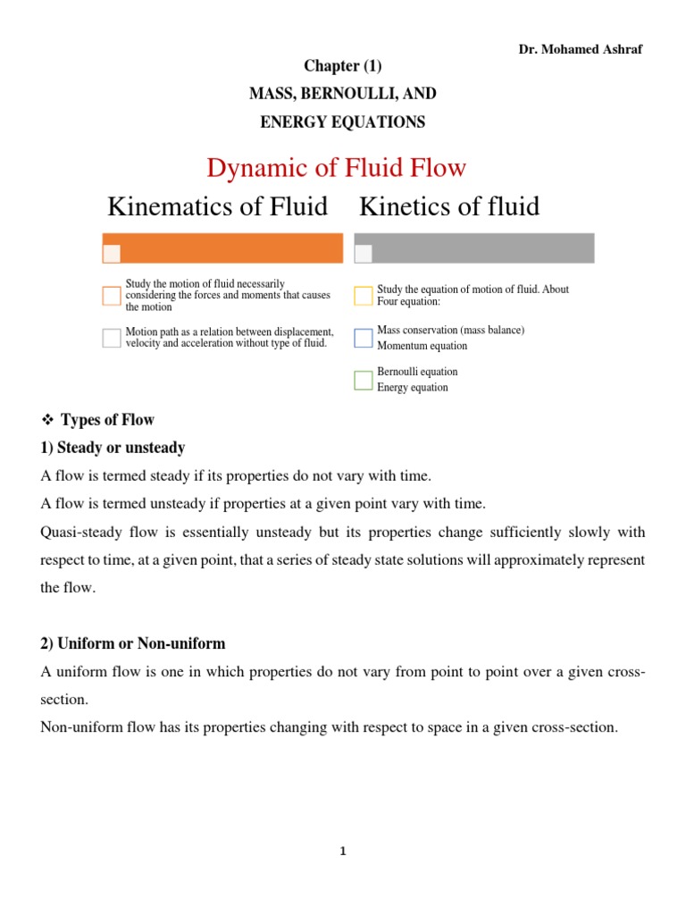 Fluid Flow Types and Equations Explained | PDF | Fluid Dynamics | Viscosity