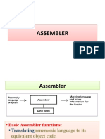 Understanding Basic Assembler Functions and Design