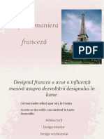 Design in Maniera Franceza