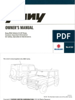 2019 Suzuki Jimny Owners Manual