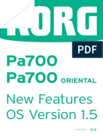 Pa700 Pa700: New Features OS Version 1.5