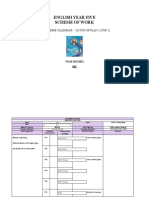 English Year Five Scheme of Work: Third Term Calendar - Catch-Up Plan 2 (Cup 2)