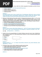 Soal Latihan Olimpiade Astronomi Solusi
