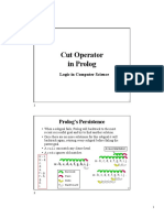 Prolog Cut Operator Logic