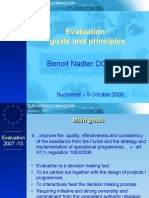 Evaluation-Goals and Principles - Benoit Nadler